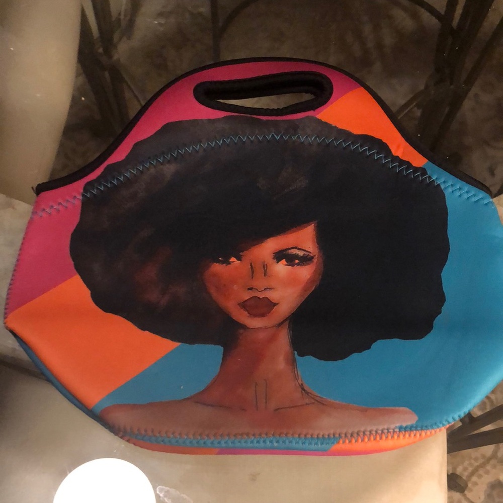 Vibrant Pink and Orange Artistic Tote Bag